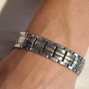 Magnetic Pain ReliefTitanium Bracelet Silver (Womens)